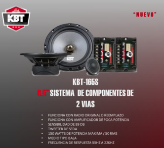 COMPONENTES KBT 6.5" - Imagen 2